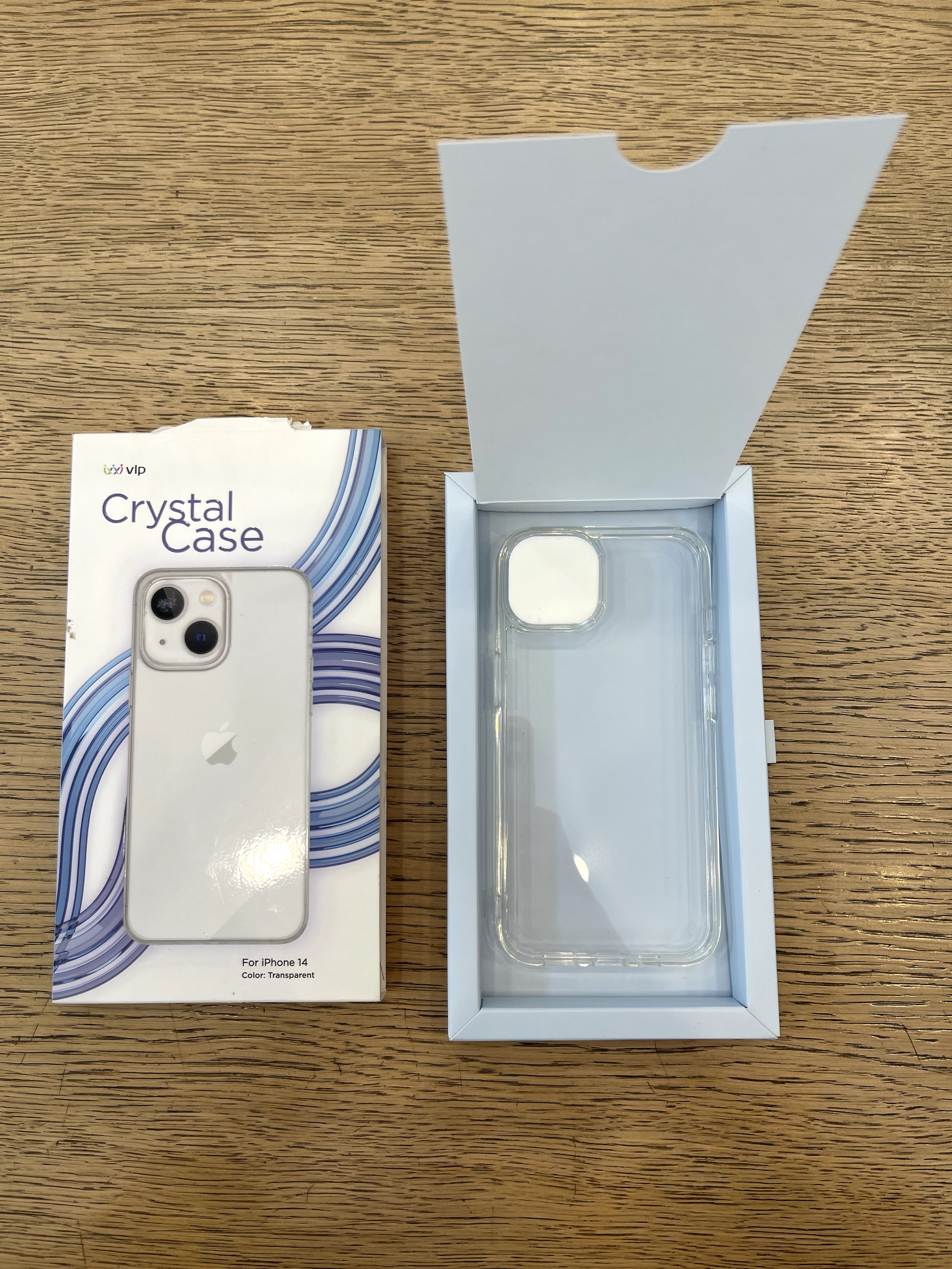 Фото — Чехол для смартфона "vlp" Crystal case для iPhone 14, прозрачный (уценка)