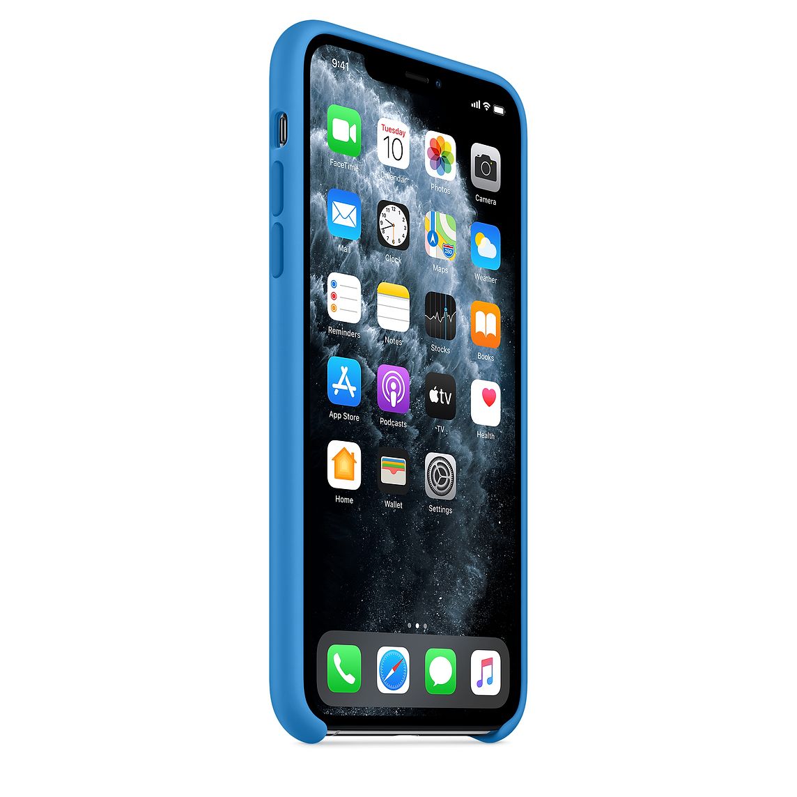 Фото — Чехол для смартфона Apple для iPhone 11 Pro Max, силикон «синяя волна»