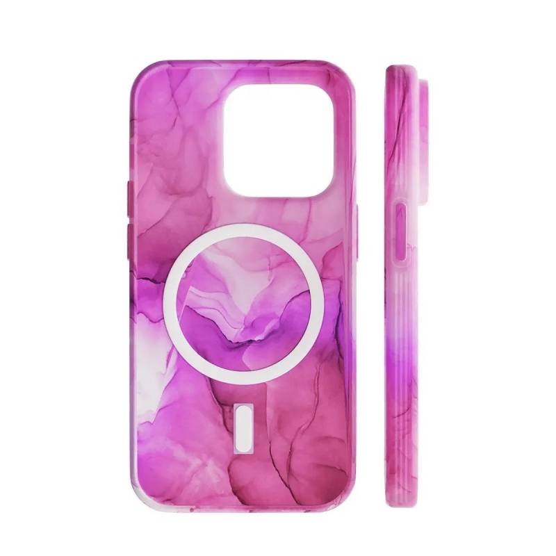 Чехол для смартфона vlp Splash case with MagSafe для iPhone 14 Pro Max, розовый