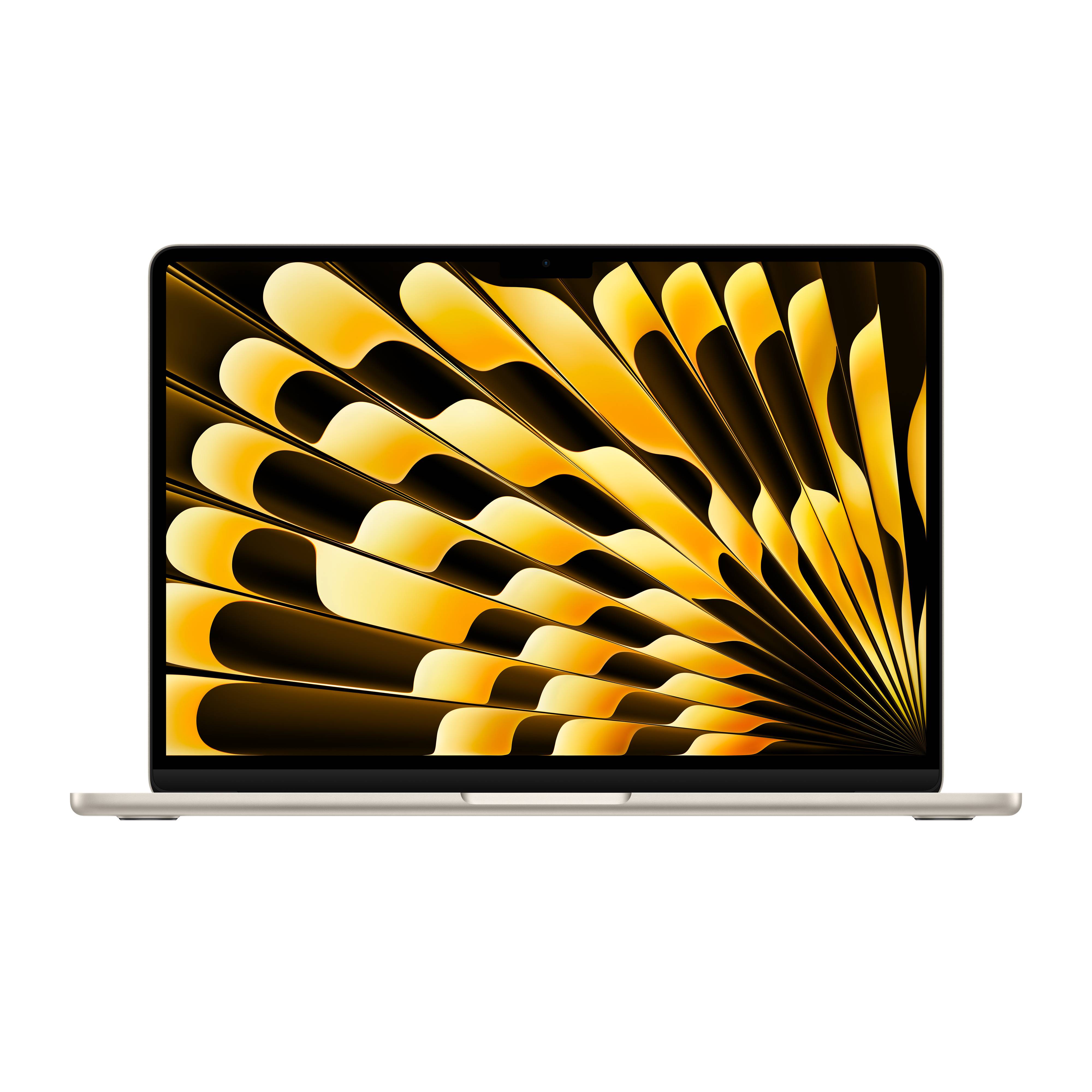 Фото — Apple MacBook Air 15" (M3, 8C CPU/10C GPU, 2024), 8 ГБ, 512 ГБ SSD, «сияющая звезда»