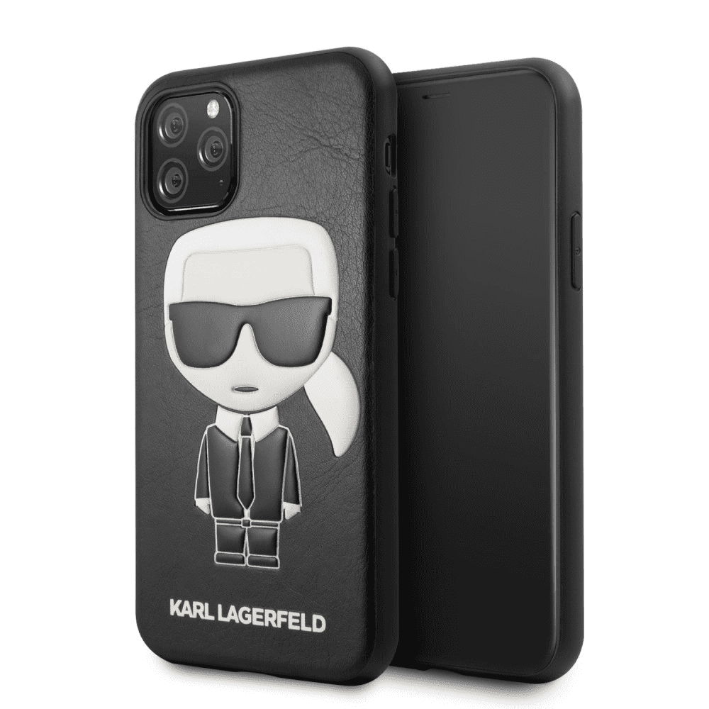 Чехол для смартфона Lagerfeld для iPhone 11 Pro PU Leather Iconik Karl Hard Black