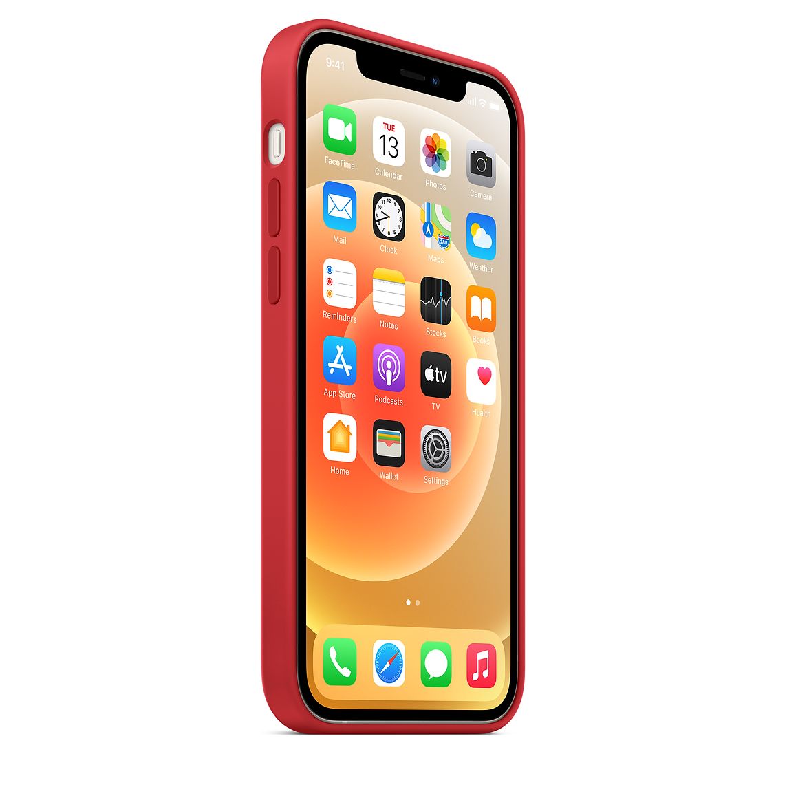 Фото — Чехол для смартфона Apple MagSafe для iPhone 12/12 Pro, cиликон, красный (PRODUCT)RED