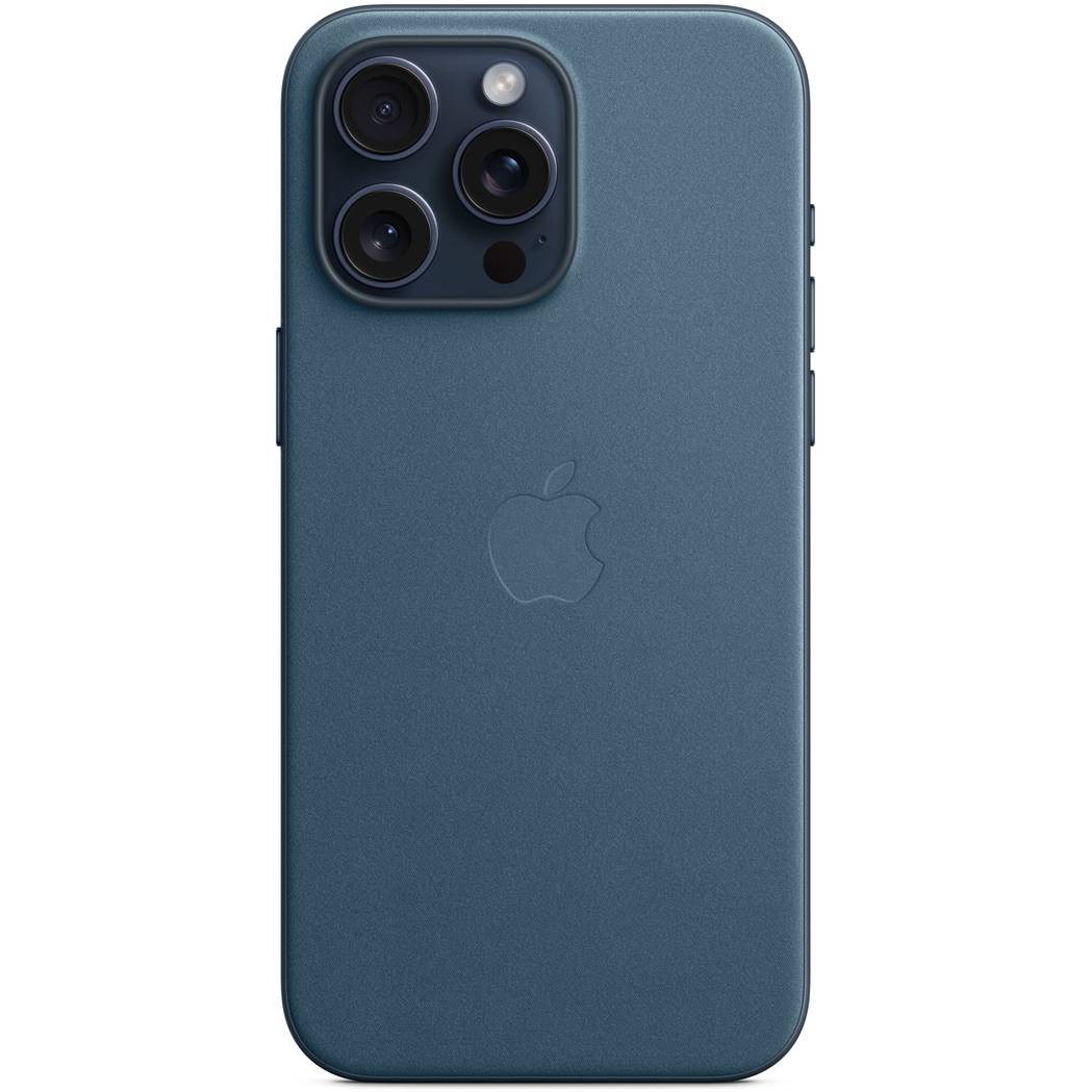 Фото — Чехол для смартфона iPhone 15 Pro Max FineWoven Case with MagSafe, Pacific Blue