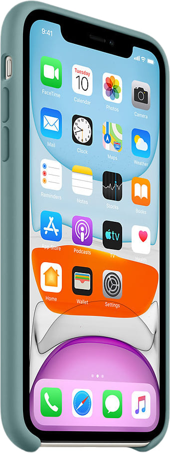 Чехол Apple для iPhone 11, силикон, «дикий кактус»
