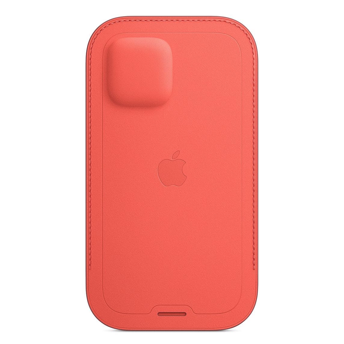 Фото — Чехол-конверт Apple MagSafe для iPhone 12/12 Pro, кожа, «розовый цитрус»
