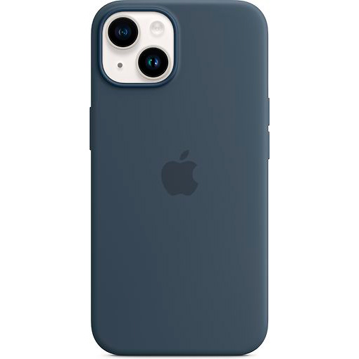 Фото — Чехол для смартфона iPhone 14 Silicone Case with MagSafe, синий