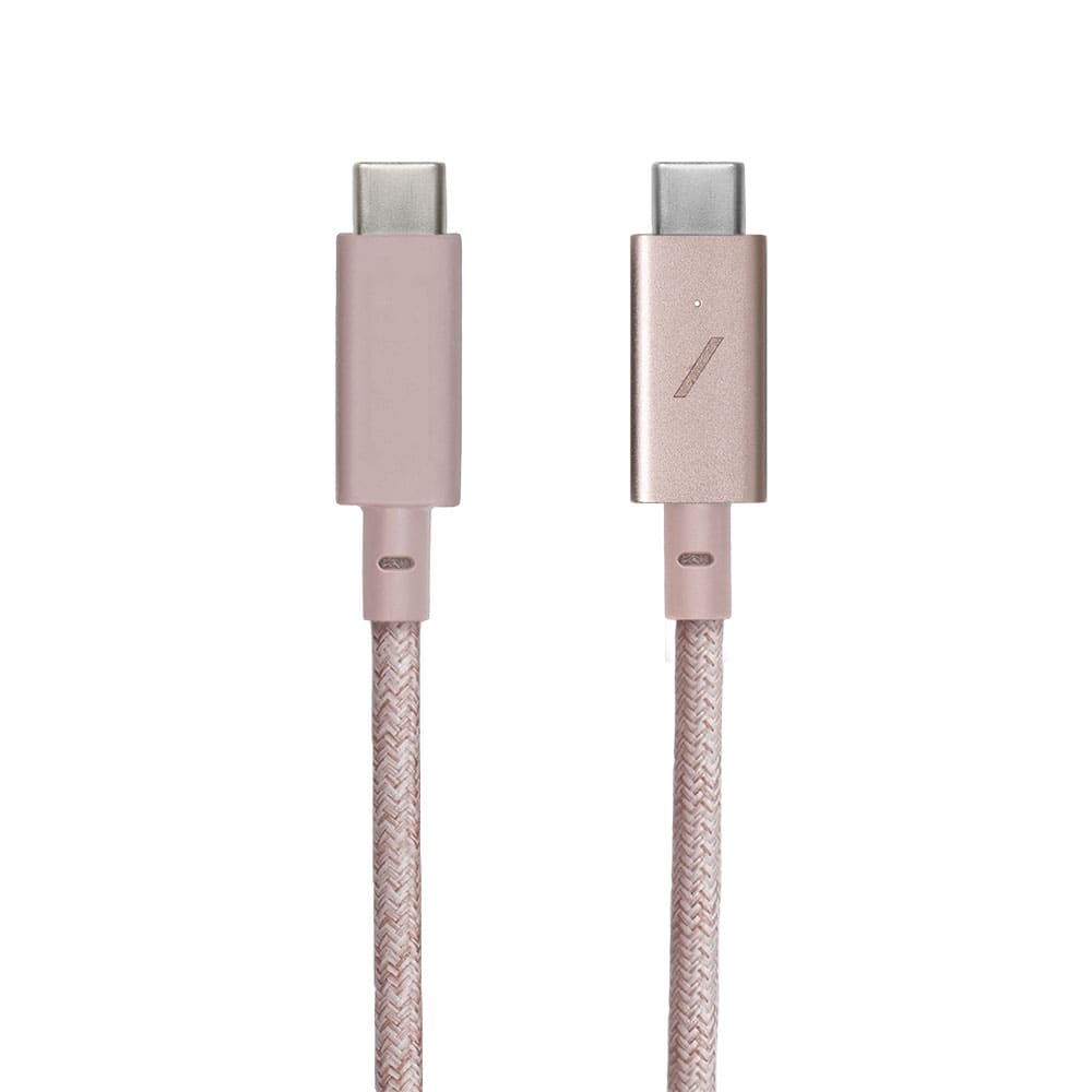 Кабель Native Union BELT USB-C/USB-C, 100W, 2,4м, розовый