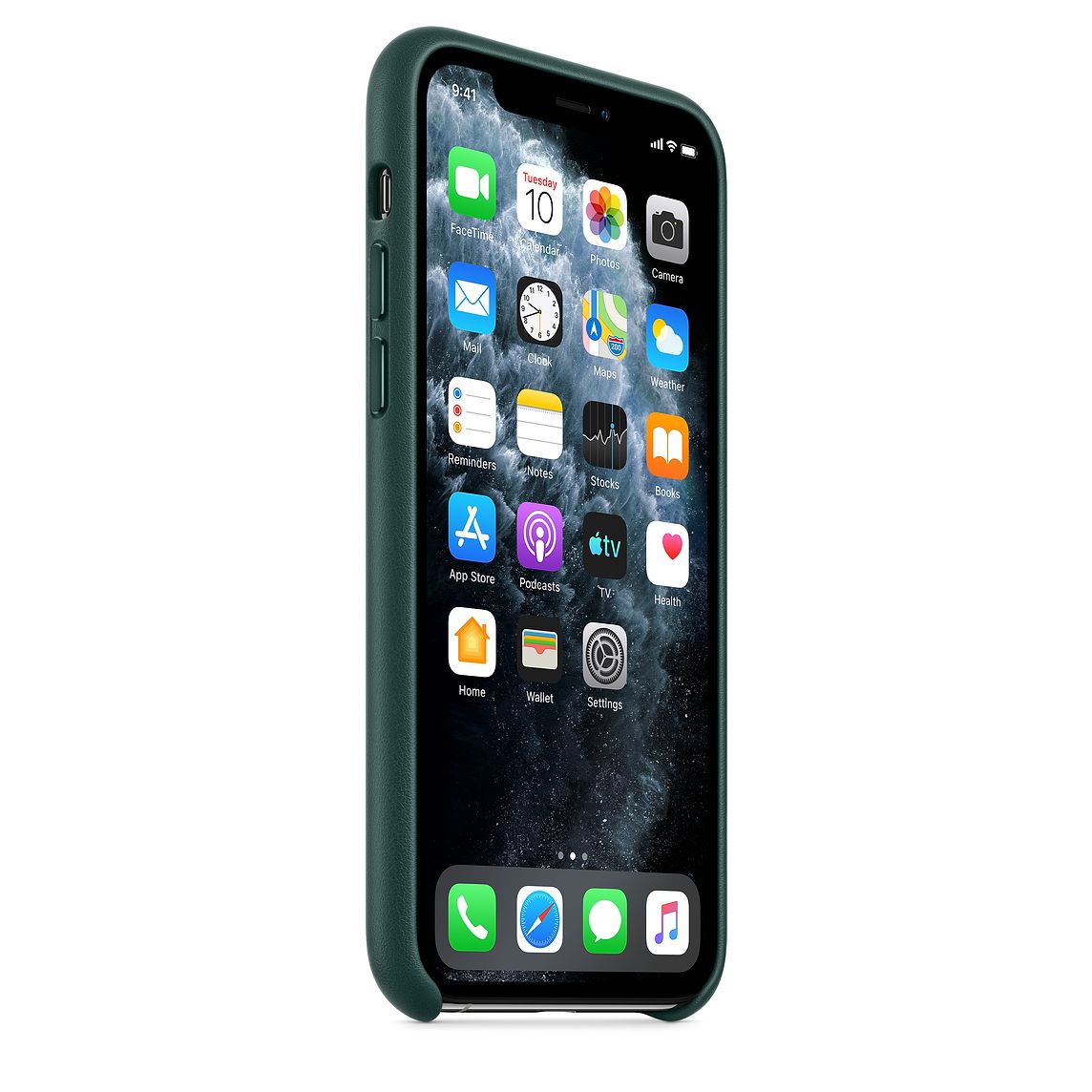 Фото — Чехол Apple для iPhone 11 Pro Leather, «зелёный лес»