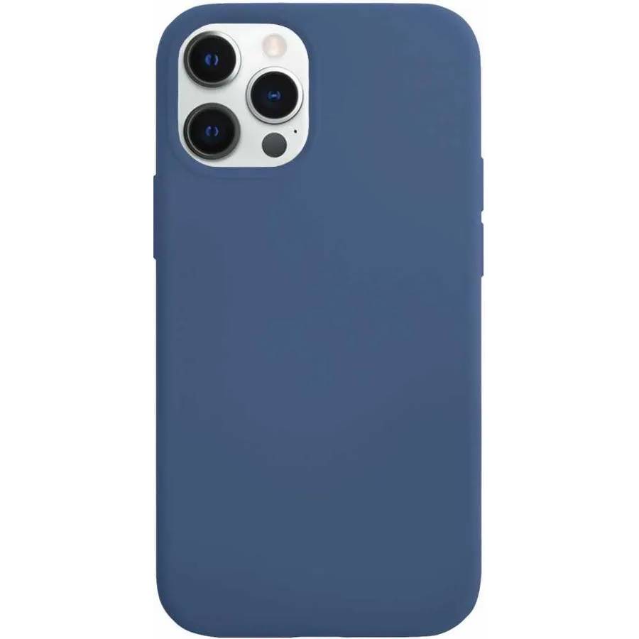 Фото — Чехол для смартфона vlp Silicone Сase для iPhone 12 Pro Max, темно-синий