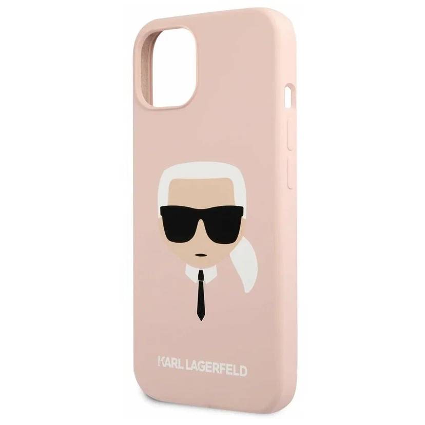 Фото — Чехол для смартфона Lagerfeld iPhone 13 Liquid silicone Choupette, розовый