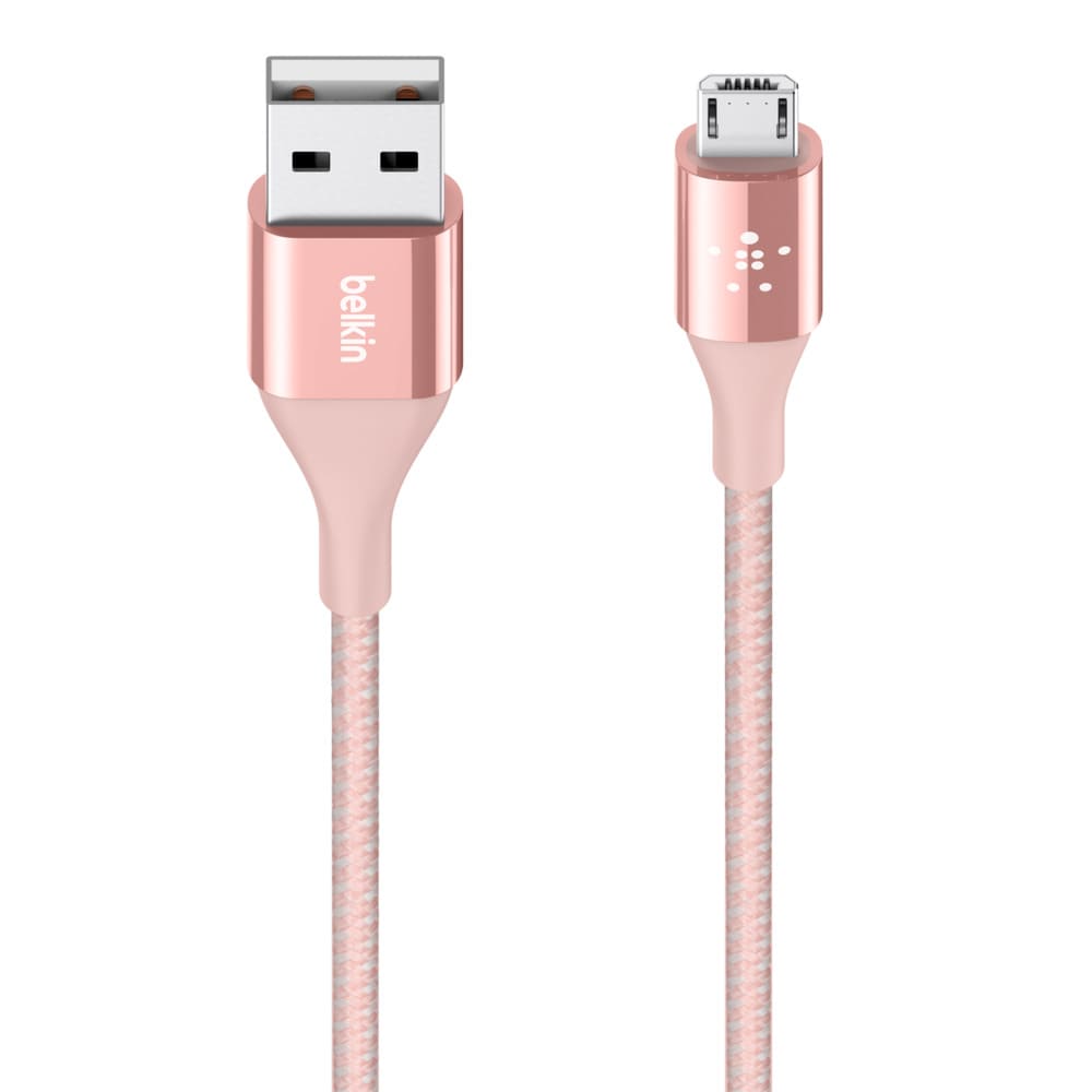 Фото — Кабель Belkin USB - microUSB, 1.2м, розовый