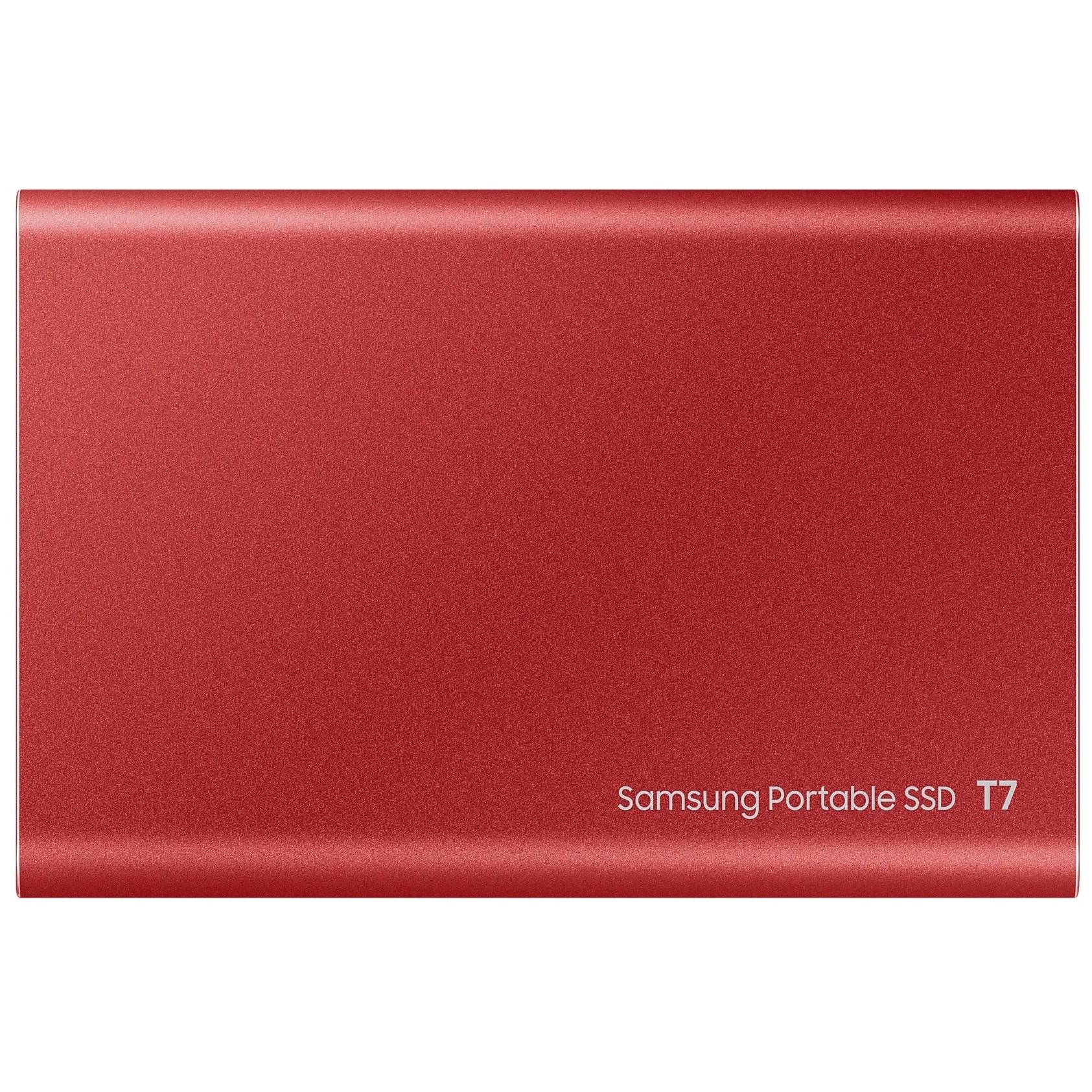 SSD Samsung T7 SSD, 2 ТБ, красный