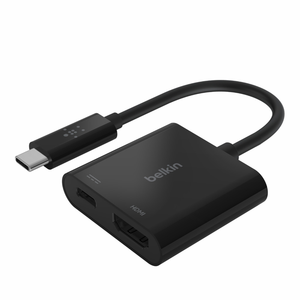 Адаптер Belkin USB-C/HDMI + Charge Adapter, 60Вт, черный