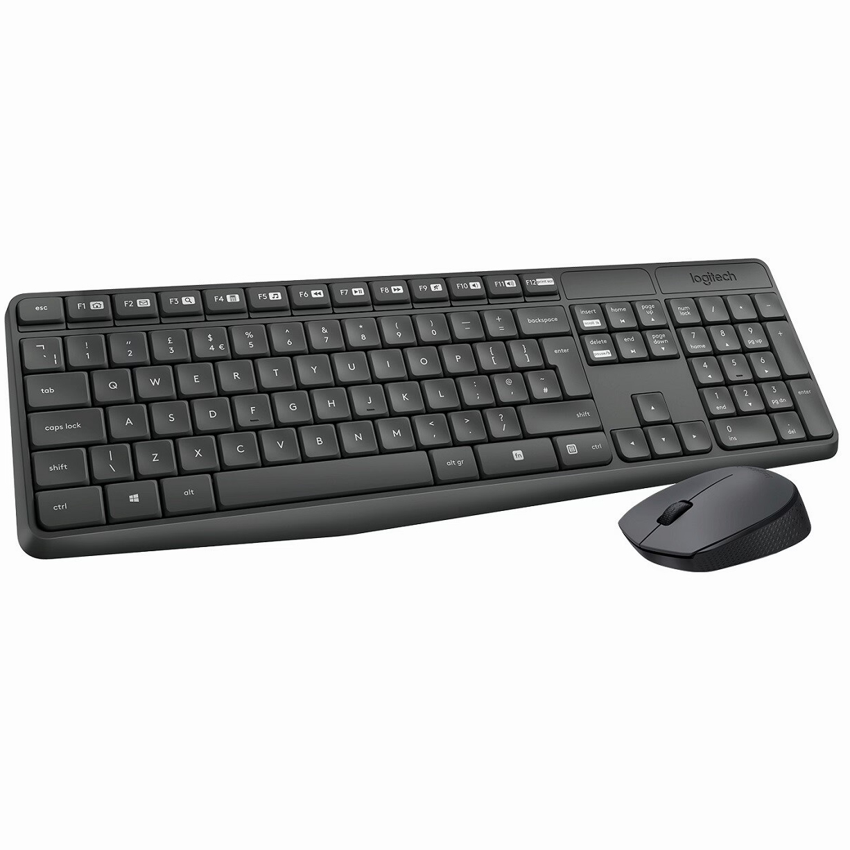 Комплект (клавиатура и мышь) Logitech MK235, серый