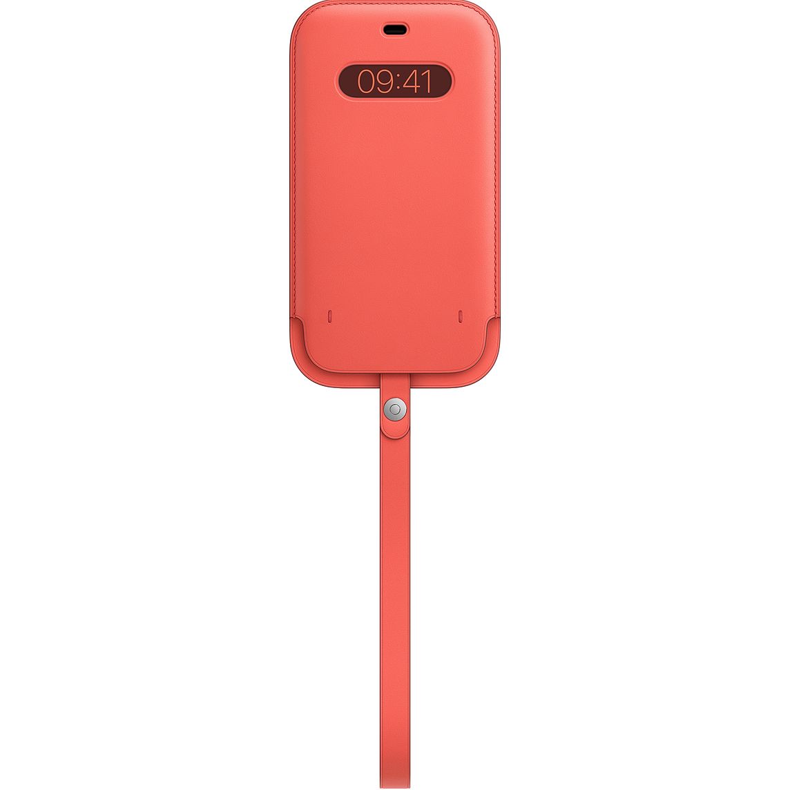 Фото — Чехол-конверт Apple MagSafe для iPhone 12 Pro Max, кожа, «розовый цитрус»