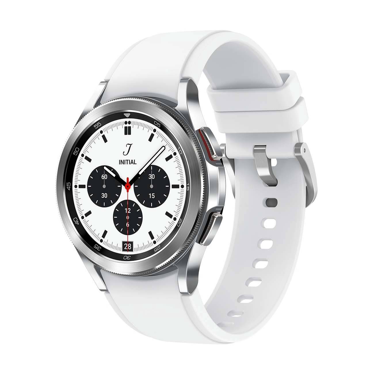 Фото — Умные часы Samsung Galaxy Watch 4 Classic, 42 мм, серебристый (уценка)