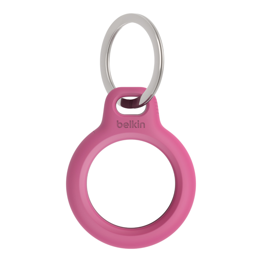 Держатель Belkin с кольцом для Apple AirTag, розовый