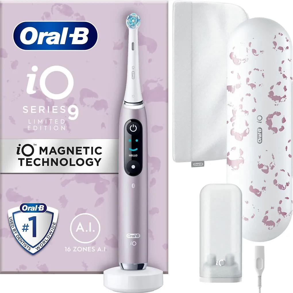 Фото — Электрическая зубная щетка Oral-B iO Series 9 Limited Edition, «Розовый кварц»