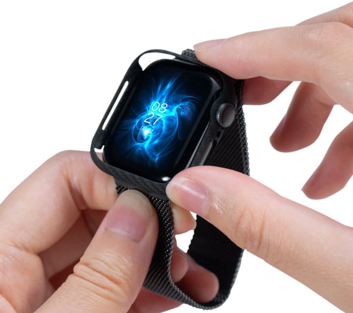 Фото — Чехол для умных часов Pitaka для Apple Watch 44мм, черный
