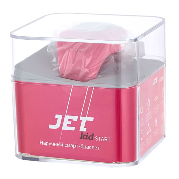 Наручный смарт-браслет JET KID START, розовый