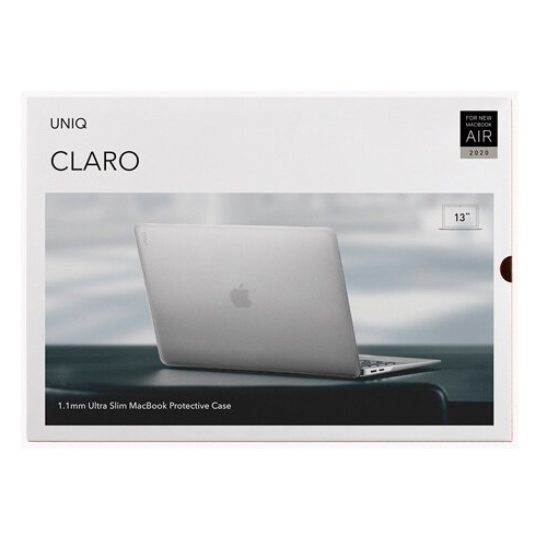 Чехол для ноутбука Uniq HUSK Pro CLARO для Macbook Pro 13" (2020), прозрачный