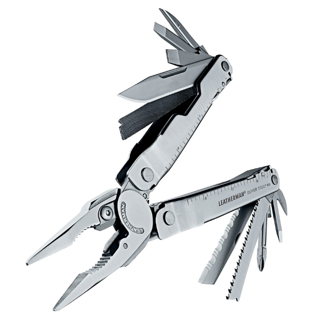 Фото — Мультитул Leatherman SUPER TOOL 300, серебристый (блистер)