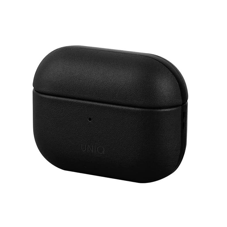 Кожаный чехол Uniq Terra Genuine для Airpods Pro, черный
