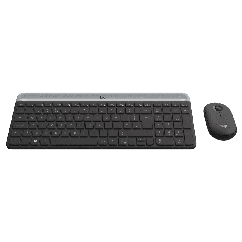 Комплект (клавиатура+мышь) Logitech MK470 GRAPHITE, USB, беспроводной, черный