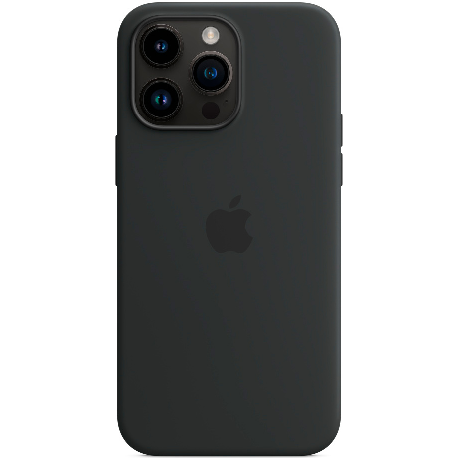 Фото — Чехол для смартфона iPhone 14 Pro Max Silicone Case with MagSafe, «темная ночь»