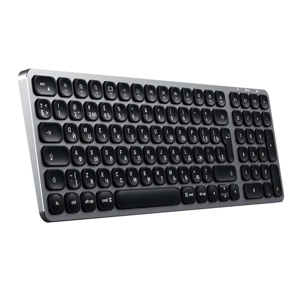Фото — Клавиатура Satechi Compact Backlit Bluetooth Keyboard, «серый космос»