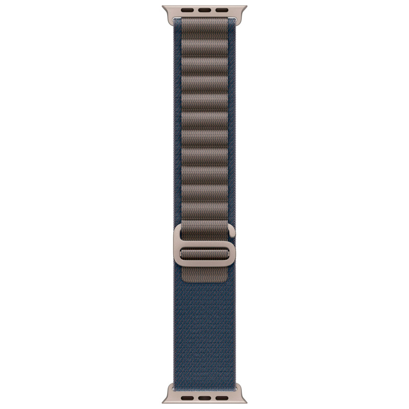 Фото — Apple Watch Ultra 2 GPS + Cellular, 49 мм, корпус из титана, ремешок Alpine синего цвета