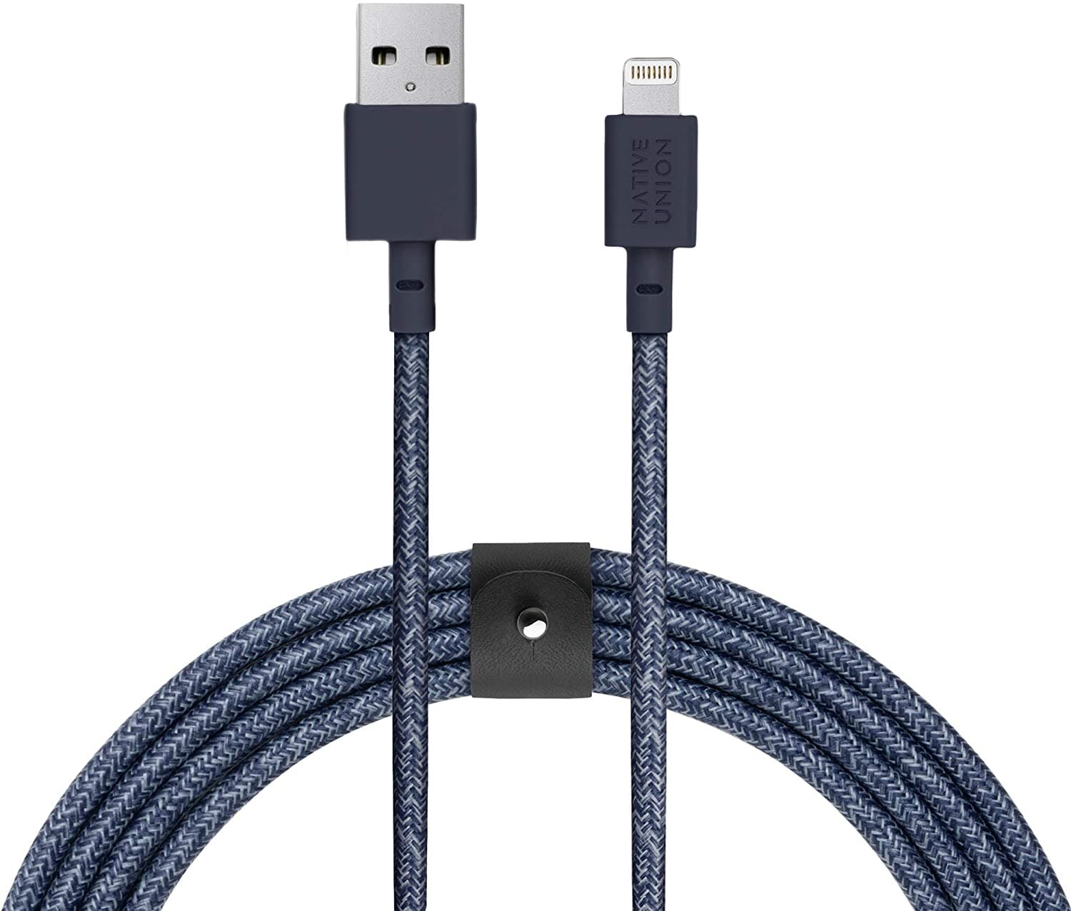 Фото — Native Union Belt Cable USB на Lightning, 3 м, индиго