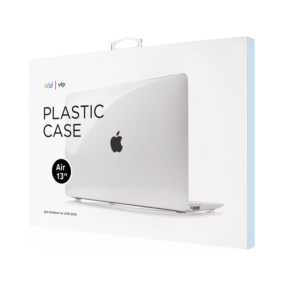 Фото — Чехол для ноутбука "vlp" Plastic Case для MacBook Air 13'' 2018-2021, прозрачный