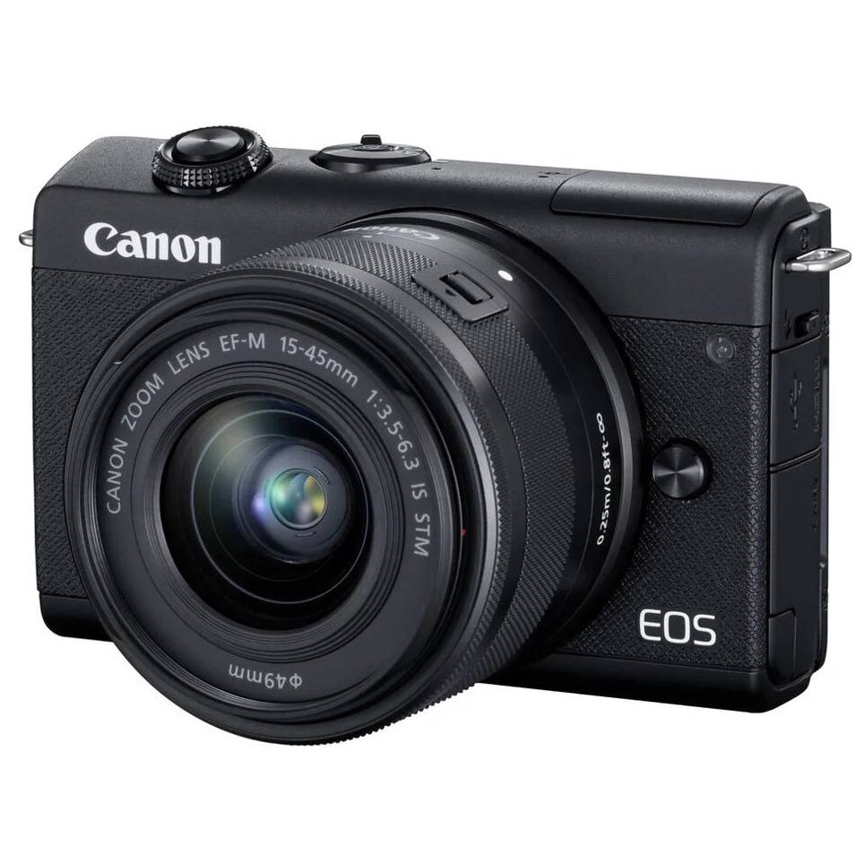Фото — Фотоаппарат Canon EOS M200 Kit EF-M 15-45mm, черный