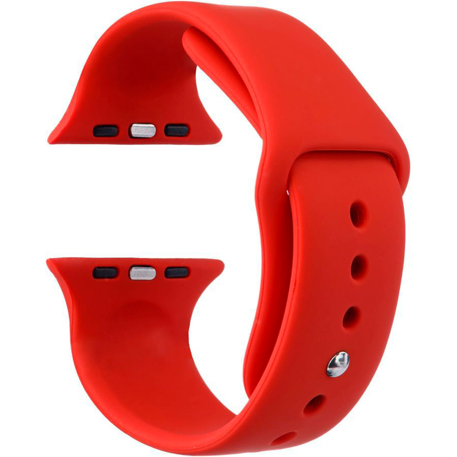 Фото — Ремешок для смарт-часов «vlp» Silicone Band для Apple Watch 42/44 мм, красный