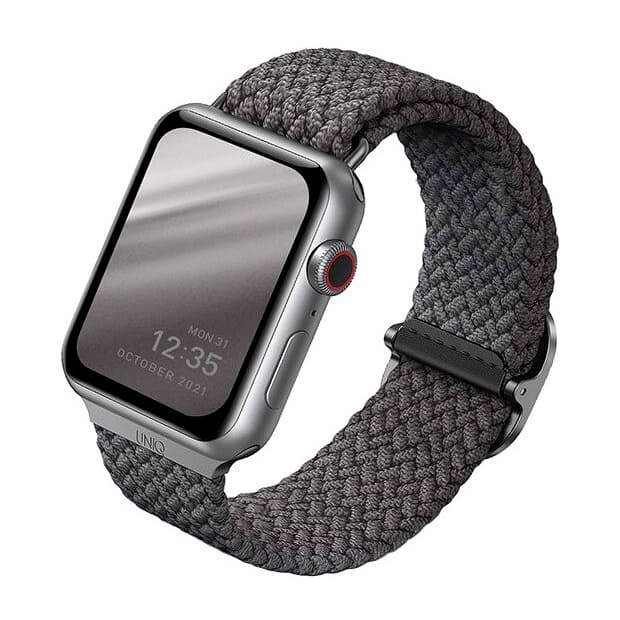 Ремешок для смарт-часов Uniq для Apple Watch 41/40/38 mm ASPEN Strap Braided, серый