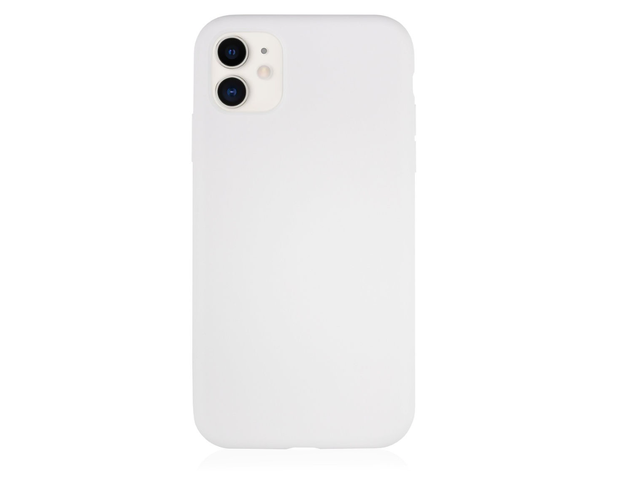 Фото — Чехол защитный VLP Silicone Сase для iPhone 11, белый