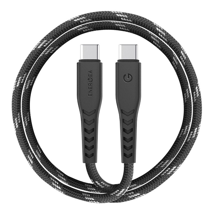 Кабель EnergEA NyloFlex USB-C - USB-C, 1.5 м, черный