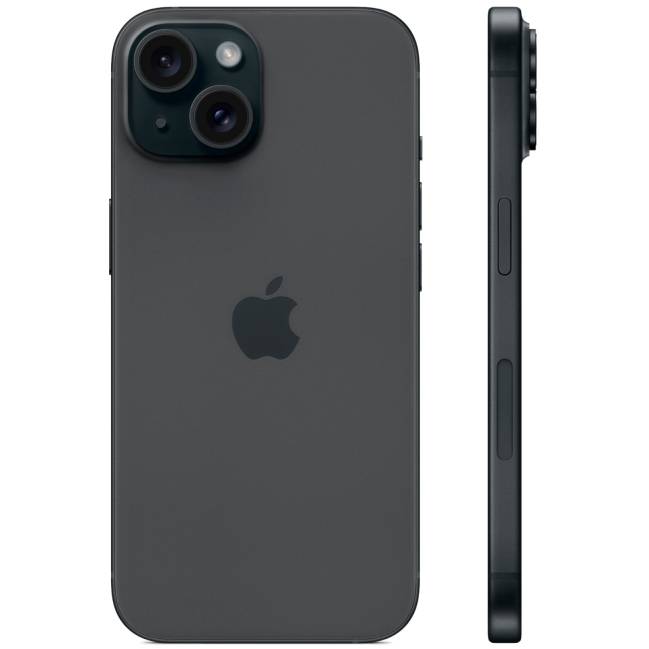 Apple iPhone 15 2SIM, 256 Гб, черный