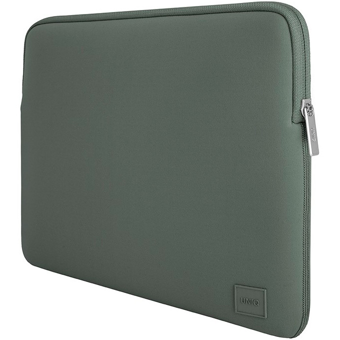 Фото — Чехол для ноутбука Uniq Cyprus Neoprene Laptop sleeve 14", зеленый