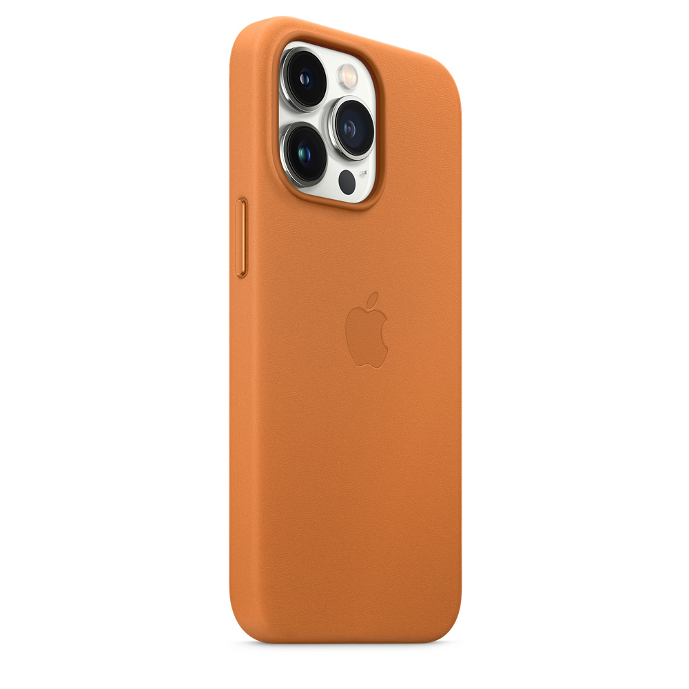 Чехол для смартфона MagSafe для iPhone 13 Pro, кожа, «золотистая охра»
