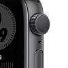 Фото — Apple Watch Nike Series 6, 40 мм, алюминий цвета «серый космос», ремешок Nike «антрацитовый/черный»