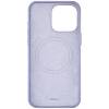 Фото — Чехол для смартфона uBear Capital Leather Case with MagSafe для iPhone 15 Pro Max, лавандовый