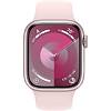 Фото — Apple Watch Series 9, 41 мм, корпус из алюминия розового цвета, спортивный ремешок, S/M