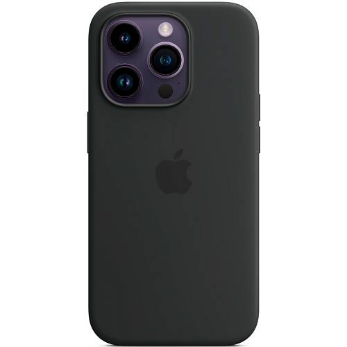 Чехол для смартфона iPhone 14 Pro Silicone Case with MagSafe, «темная ночь»