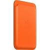 Фото — Чехол-бумажник iPhone Leather Wallet with MagSafe, оранжевый
