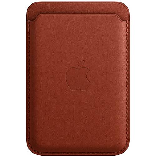 Чехол-бумажник iPhone Leather Wallet with MagSafe, умбра