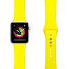 Фото — Ремешок для смарт-часов Apple Watch 42/44 mm LYAMBDA ALTAIR, силикон, желтый