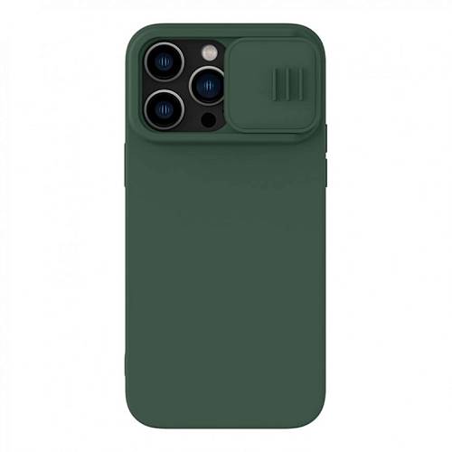 Чехол для смартфона Nillkin для iPhone 14 Pro Max CamShield Silky Magnetic Silicone, зеленый