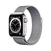 Фото — Apple Watch Series 6 GPS + Cellular, 40 мм, сталь серебристого цвета, стальной ремешок серебристый